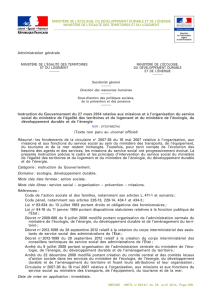 Instruction du Gouvernement du 27 mars 2014