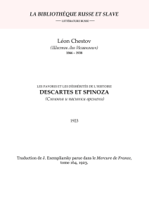 Chestov - Bibliothèque russe et slave