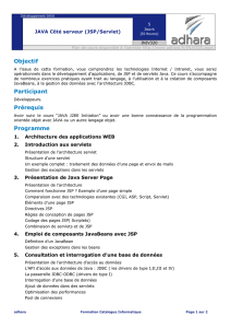 Objectif Participant Prérequis Programme