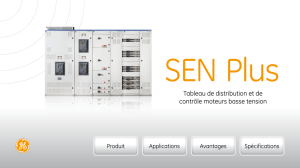 Tableau de distribution et de contrôle moteurs basse tension