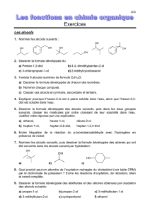 Les fonctions oganiques