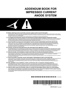 addendum book for impressed current anode system