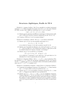 Structures Algébriques, Feuille de TD 8