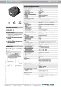 1 Détecteur ultrasonique UC500 L2 E5 V15