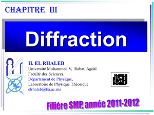 Ch3 - Diffraction - 2011 - Faculté des Sciences de Rabat