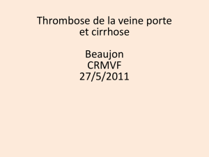 Résultats de l`étude Thrombocir