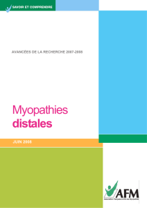 Myopathies distales - délégation de corse du sud