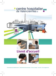 Livret patient - Centre Hospitalier de Valenciennes