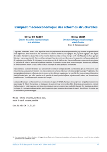 L`impact macroéconomique des réformes structurelles