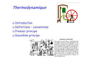 Thermodynamique - Chimie Physique