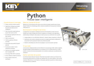 Brochure : Trieuse à laser intelligente Python