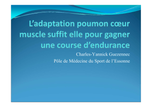 Adaptation optimale Poumon Coeur Muscle suffit