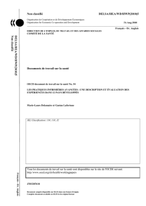 Non classifié DELSA/HEA/WD/HWP(2010)