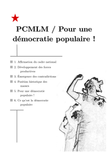 PCMLM / Pour une démocratie populaire !