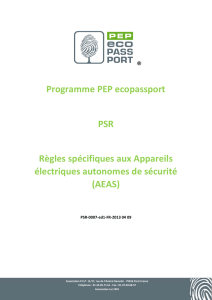 AEAS - PEP ecopassport