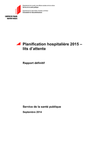 RAP Planification hospitalière 2015 lits d`attente def