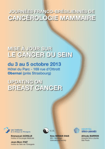 breast cancer le cancer du sein