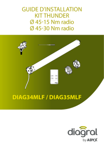 Guide d`installation kit thunder Ø 45-15 nm radio Ø 45