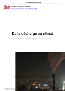 De la décharge au climat - Le Journal des Alternatives