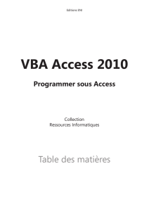 VBA Access 2010