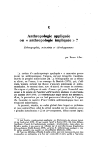5 Anthropologie appliquée ou G anthropologie - IRD