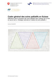 Cadre général des soins palliatifs en Suisse