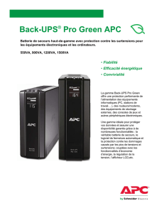 Back-UPS® Pro Green APC