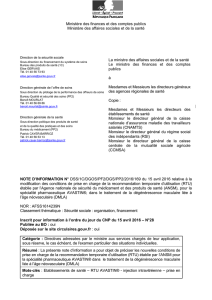 note d`information n° dss/1c/dgos/pf2/dgs/pp2