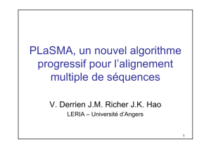 PLaSMA, un nouvel algorithme progressif pour l`alignement multiple