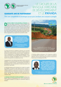 Rwanda - 2014 - Profil Pays - Compétitivité économique accrue en