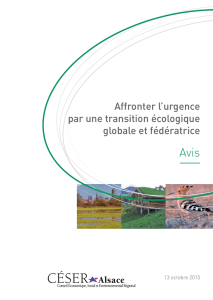 Avis transition écologique