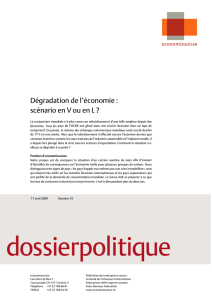 Dégradation de l`économie : scénario en V ou en L