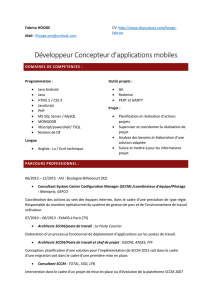 Développeur Concepteur d`applications mobiles