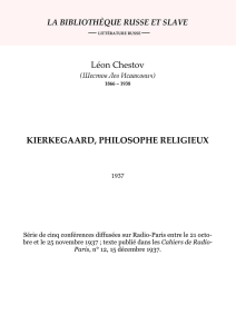 Kierkegaard, philosophe religieux