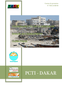 Vulnérabilités de la région de Dakar au changement climatique
