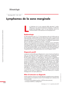 Lymphomes de la zone marginale
