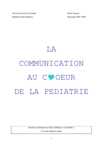 la communication au c  oeur de la pediatrie