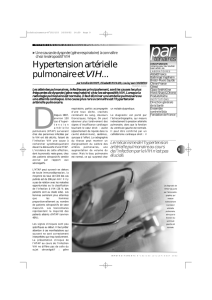 Hypertension artérielle pulmonaire et V I H. . .