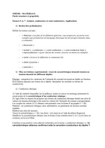 isolants, conducteurs et semi conducteurs. Applications