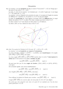 Géométrie - Mathematiques pour les PLP.