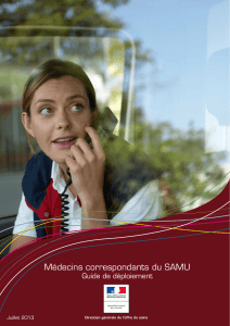 Médecins correspondants du SAMU - Ministère des Affaires sociales