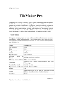 FileMakerPro - ProfdInfo.com