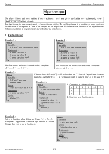 Algorithmique