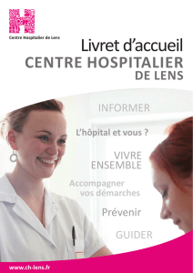 Guide d`accueil - Centre Hospitalier de LENS