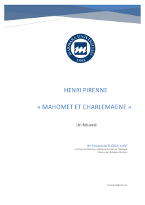 Henri Pirenne « Mahomet et Charlemagne