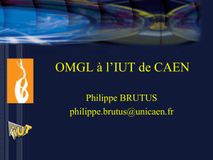 OMGL à l`IUT de CAEN