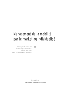 Management de la mobilité par le Marketing Individualisé