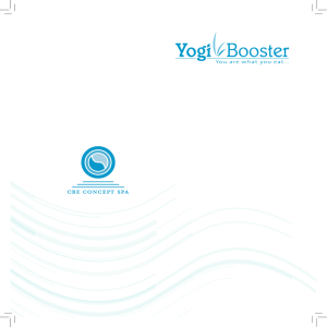 Brochure Yogi Booster - Lausanne Palace et Spa