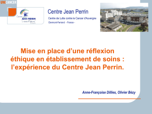 Mise en place du comité d`éthique au Centre Jean Perrin