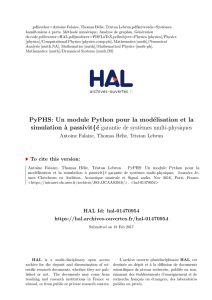 PyPHS: Un module Python pour la modélisation et la